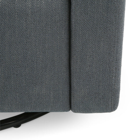 Landau Contemporary Fabric Upholstered Swivel Recliner