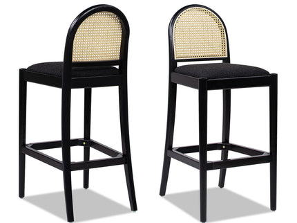 Panama - Curved Back Cane Bar Stool (Set of 2)