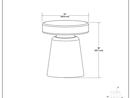Robbie - Handcrafted Accent Table