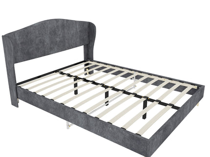 Upholstered Bed, Tufted Headboard, Comfortable Sleep