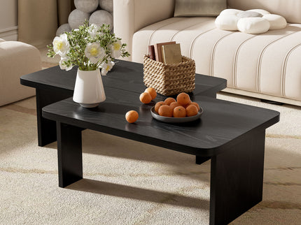Modern Minimalist Coffee Table Set With Splicing Design