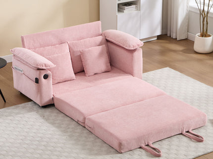 Upholstered Futon Convertible Floor Sofa Bed