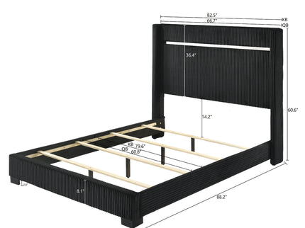 Contemporary Upholstered Bed