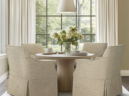 London - Upholstered Skirted Dining Arm Chair