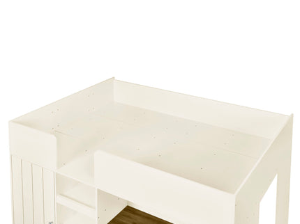 Loft Bed With Built In Wardrobe, Desk, Shelves, And Drawers