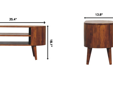 Cortez - Media Unit - Chestnut