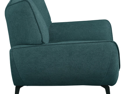 Grenada - Upholstered Flared Arm Accent Chair - Teal Blue