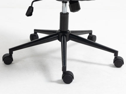 Office Chair, Mid Back Home Office Desk Task Chair With Wheels And Arms Ergonomic Computer Rolling Swivel Chair With Padded Armrest