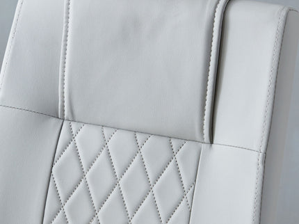 Modern Dining Chairs With Padded Seat, Metal Legs