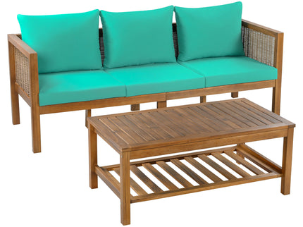 Patio Set Outdoor With Coffee Table And Cushions