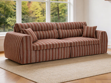 3 Seater, Couch With Throw Pillows For Living Room