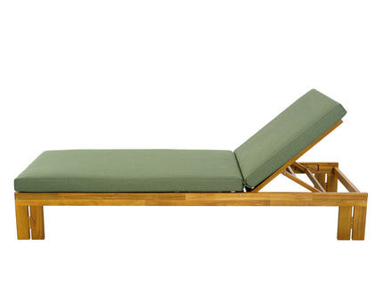 Outdoor Chaise Lounge With 5 Position Adjustable Backrest