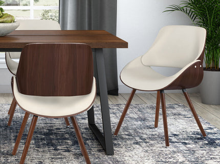 Malden - Bentwood Upholstered Dining Chair With Wood Back