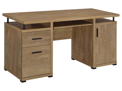 Swan - 2 Drawer Computer Desk - Mango Color