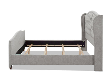 Marcella - Upholstered Shelter Headboard Bed Set