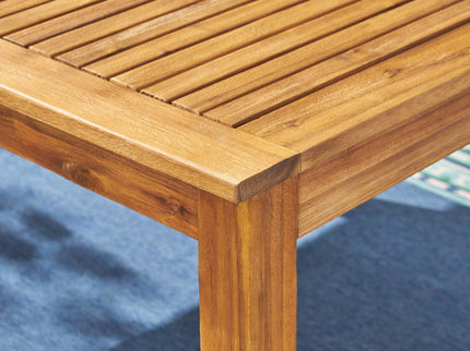 Outdoor Expandable Dining Table With Square Legs