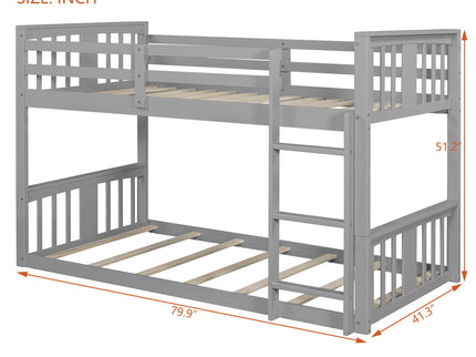 Solid Construction Bunk Bed & Ladder
