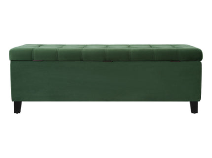 Upholstered Storage Ottoman Bench, Foot Rest For Bedroom