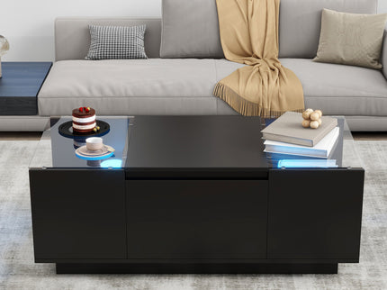 LED Coffee Table, Modern Center Table