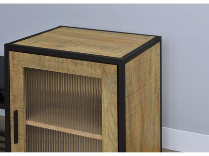 Shoe Storage Entryway Bench With Cabinet - Wood
