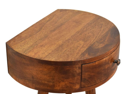 Semi Circle Nightstand - Chestnut