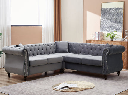 Streamline Modern L-Shaped Corner Sofa