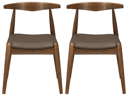 Dining Chairs With Ergonomic Backrest (Set of 2)
