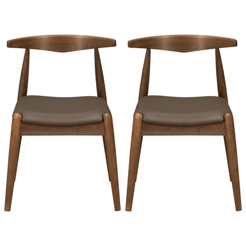 Dining Chairs With Ergonomic Backrest (Set of 2)