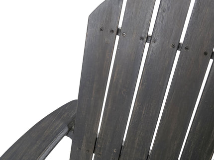 Outdoor Adirondack Rocking Loveseat With Hand Crafted Details