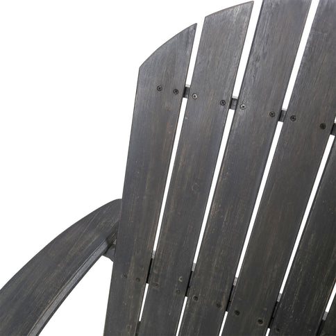 Outdoor Adirondack Rocking Loveseat With Hand Crafted Details