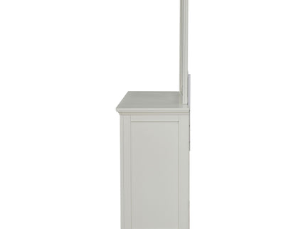 Dennis - 11 Drawer Dresser With Mirror - Cream White