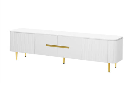 Minimalist TV Stand For TVs Up To 85", Modern Entertainment Center Media Console With 4 Spacious Cabinets For Living Room