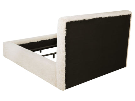 Tall Headboard Panel Bed With Padded Headboard