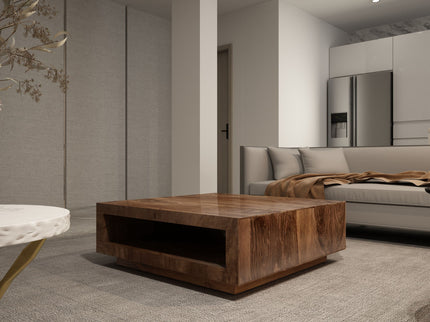 Low Profile Coffee Table - Brown