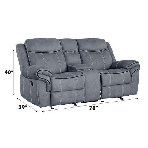 Zubaida - Two Tone 3 Piece Recliner Living Room Set