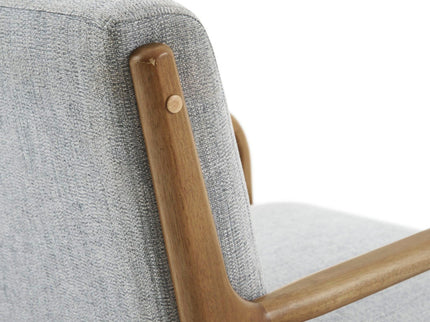 Mid-Century Style Lounge Chair With Upholstered Seat