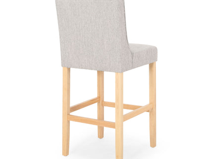 Vienna - Contemporary Fabric Tufted & Wingback Counter Stools (Set of 2)