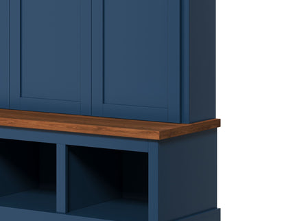 Classic Arched Design Hall Tree With 3 Hidden Storage