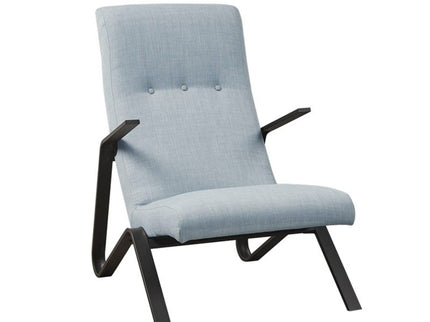 Manhattan - Accent Chair With High Back Support - Light Blue