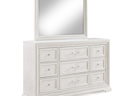 6 Drawer Storage Dresser Antique Wooden Bedroom Furniture - Antique White