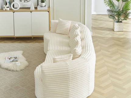 Sectional Sofa, Oversized 4 Seater With Deep Seat Design