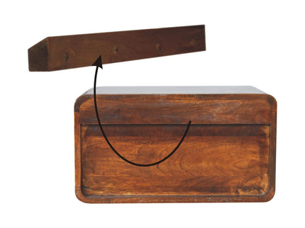 Curve Upper Slot Floating Nightstand