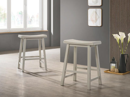 Alonzo - 17.5" Backless Ergonomic Counter Height Stool (Set of 2)