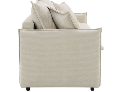 Elisea - Sleeper Sectional Sofa With 2 Toss Pillows - Beige