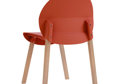 4 Piece Set Of Single Chairs With A Design Combining Modern And Traditional Elements