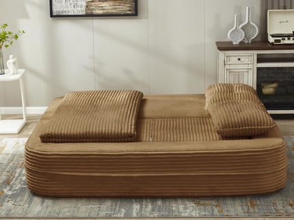 Multi Functional Sectional Sofa Bed With Independent Chaise Lounge And Functional Blanket