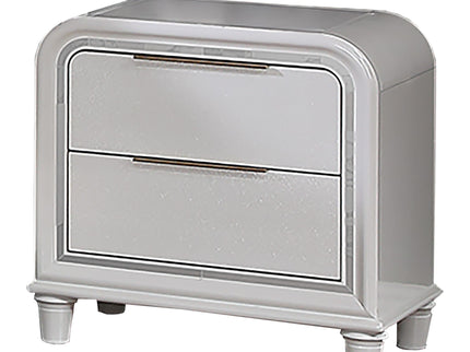 Nightstand With 2 Drawers Bedside Table - White