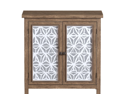 Storage Cabinet, Organizer - Brown Antique White