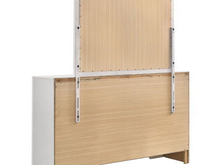 7 Drawer Dresser With Mirror - White