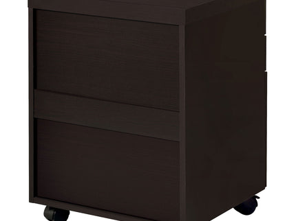 3 Drawer File Cabinetб Compact Office Storage For Home - Brown